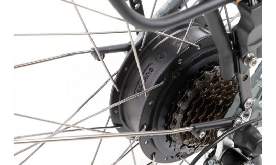 rower miejski elektryczny ecobike traffic men szary