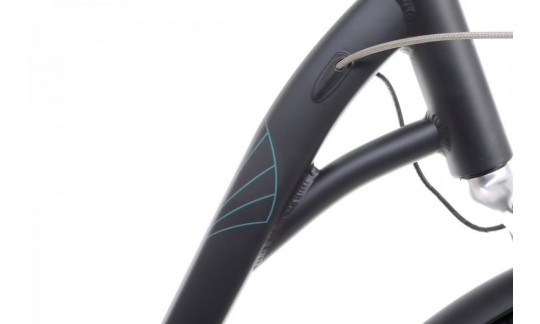 rower miejski romet art deco lux czarny