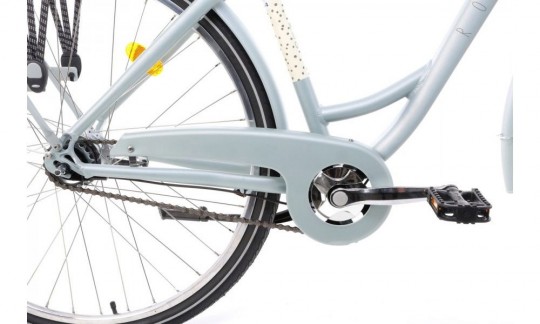 rower miejski romet pop art lux szary