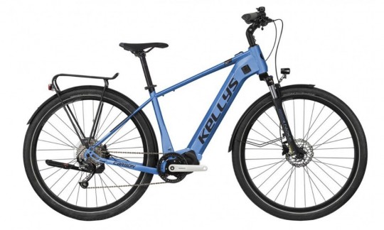 rower trekingowy elektryczny kellys e carson 30  shimano steps niebieski czarny