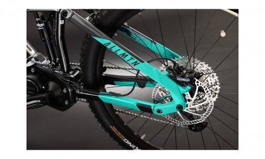 rower gorski elektryczny haibike allmtn 1 czarny turkusowy