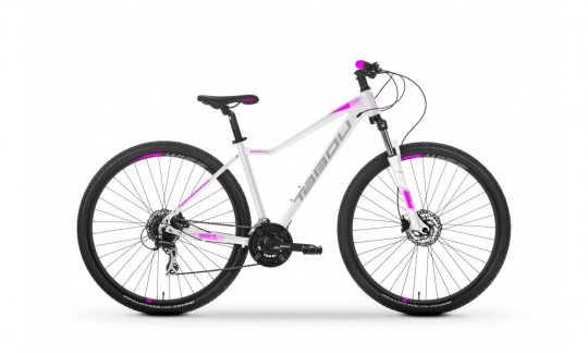 rower gorski tabou wizz 29 20 2022 bialy rozowy