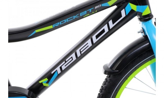 rower dzieciecy tabou rocket alu 20 czarny niebieski
