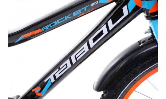 rower dzieciecy tabou rocket alu 20 czarny pomaranczowy