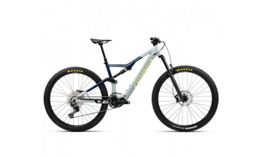 rower gorski elektryczny orbea rise h30 szaro niebieski