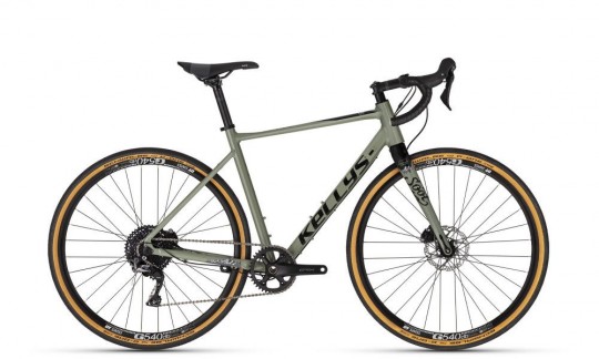 rower gravel kellys soot 70 zielono czarny