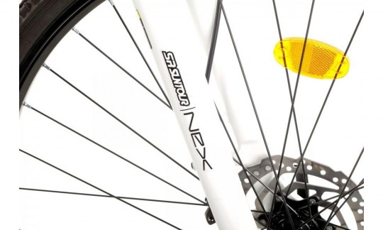 rower crossowy romet orkan 4 d lite bialo zolty