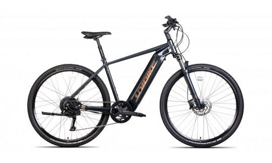 rower crossowy elektryczny unibike falcon men 2024 czarny