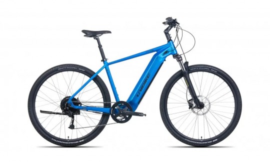 rower crossowy elektryczny unibike falcon men 2024 granatowy