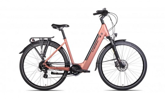 rower miejski elektryczny unibike optima 2024 koralowy
