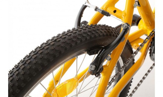 rower dzieciecy romet rambler 20 kid 2 2024 zolty szary