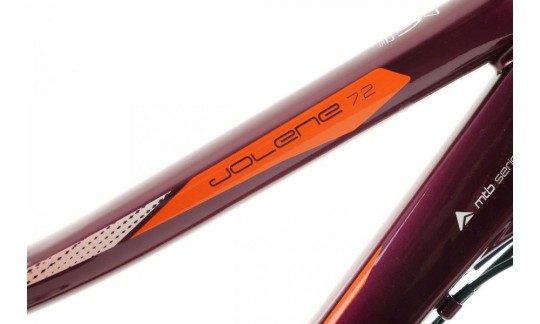 rower gorski romet jolene 72 2024 purpurowo pomaranczowy