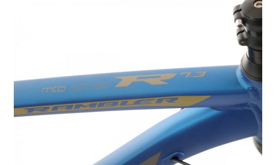 rower gorski romet rambler r73 2024 niebieski zolty