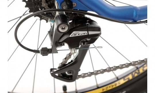 rower gorski romet rambler r73 2024 niebieski zolty