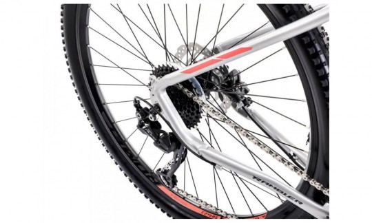 rower gorski romet rambler r74 2024 srebrno czerwono grafitowy