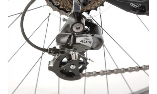 rower trekkingowy romet wagant 2 2024 czarno srebrny