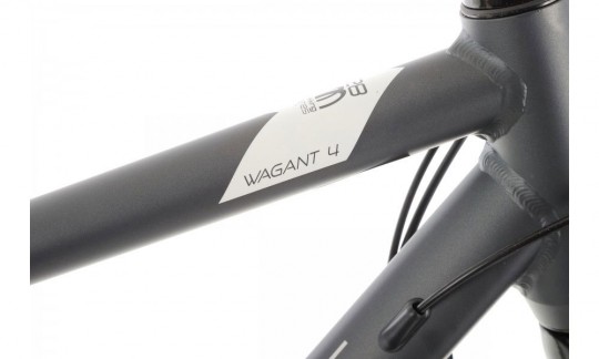 rower trekkingowy romet wagant 4 2024 grafitowy bialy