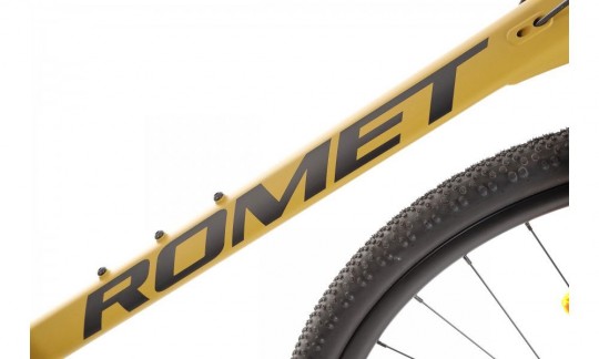 rower gravel romet aspre 2 2024 ciemnozolto czarny