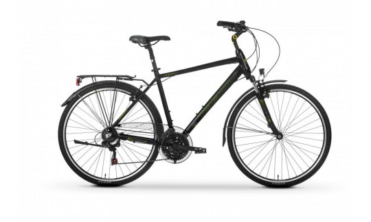 rower trekkingowy tabou kinetic 10 2024 czarno limonkowy