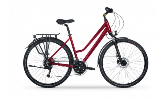 rower trekkingowy tabou kinetic 40 w 2024 czerwono czarny