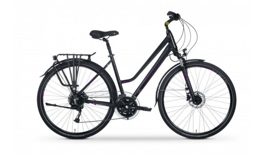 rower trekkingowy tabou kinetic 40 w 2024 czarno rozowy