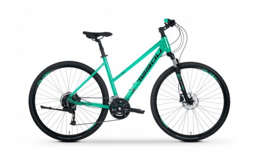 rower crossowy tabou flow 30 w 2024 mietowo czarny