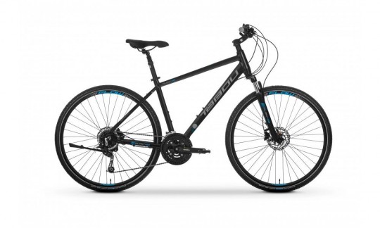 rower crossowy tabou flow 40 2024 czarno niebieski
