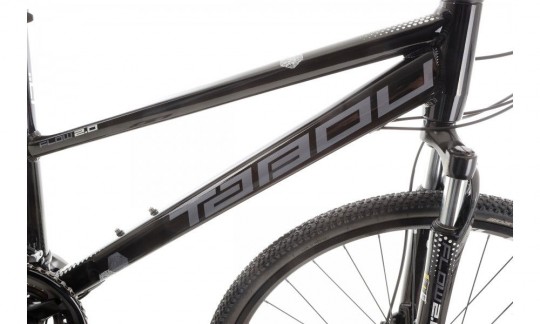 rower crossowy tabou flow 20 w  czarno bialy