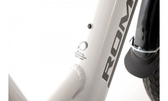 rower elektryczny miejski romet wave 10 2024 bialo czarny