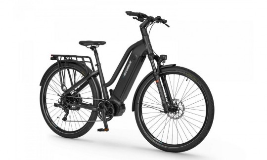 rower trekkingowy elektryczny ecobike lx500 grafitowy