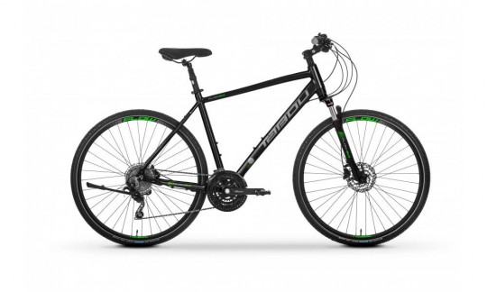rower crossowy tabou flow 50  czarno limonkowy