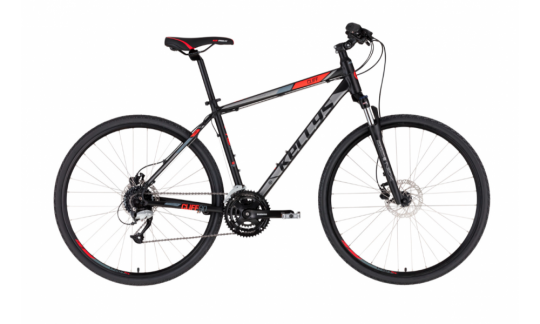 rower crossowy kellys cliff 90 2024 czarno czerwony