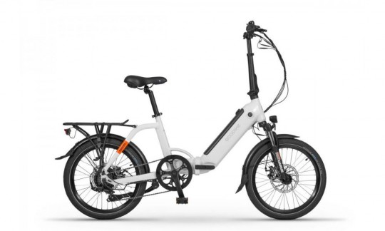 rower miejski elektryczny ecobike rhino bialy