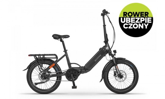 rower miejski elektryczny ecobike rhino cruise black czarny