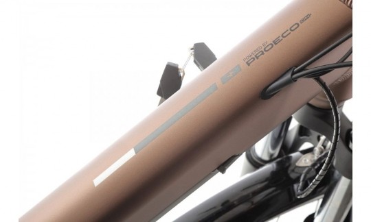 rower elektryczny miejski proeco by romet wave an 10 2025 brazowy