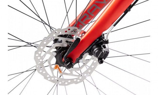 rower gravel romet aspre 1 2024 srebrno czerwony