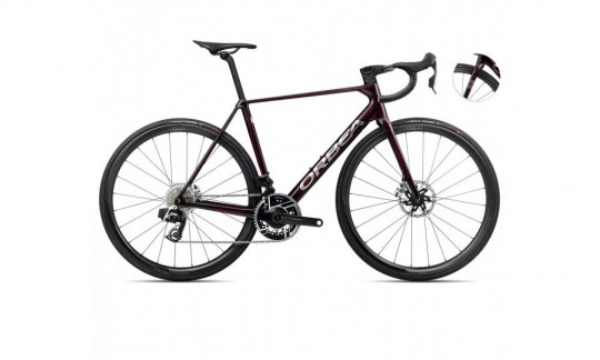 rower szosowy orbea orca m11eltd pwr 2025 bordowo srebrny