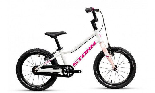 rower dzieciecy storm sky 16 super light perlowy