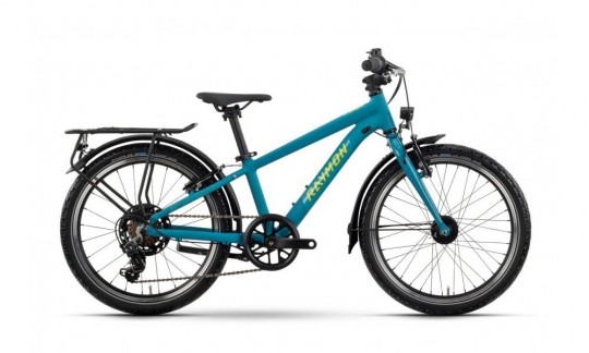 rower dzieciecy r raymon yanga 20 street turkusowo limonkowy