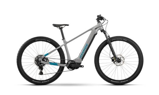 rower gorski elektryczny r raymon hardray 500 szaro niebiesko czarny