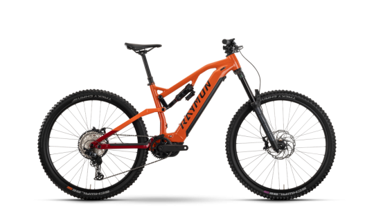 rower gorski elektryczny r raymon trailray 170 pro pomaranczowo czerwono czarny