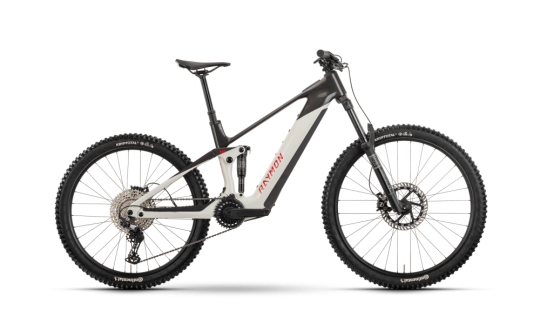 rower gorski elektryczny r raymon tarok bialo czarno czerwony