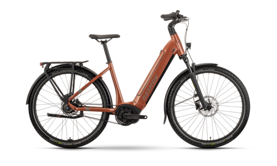 rower miejski elektryczny r raymon metmo cb miedziany