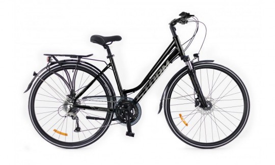 rower trekkingowy storm marathon 90 lady czarny srebrny