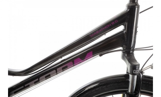 rower trekkingowy storm marathon 80 lady czarno fioletowy