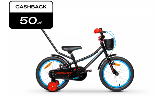 rower dzieciecy tabou rocket al 16 026 czarno czerwony