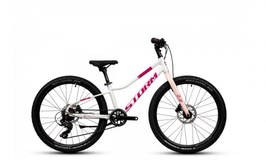 rower mlodziezowy storm bella 24 2 0 2hd bialy