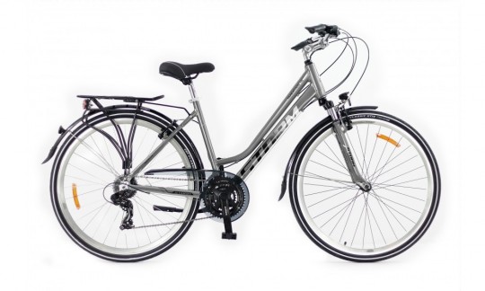 rower trekkingowy storm marathon 1 0 lady srebrno bialy