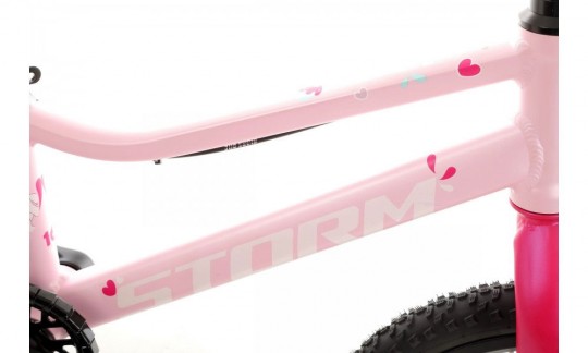 rower dzieciecy storm polly 16 light rozowy