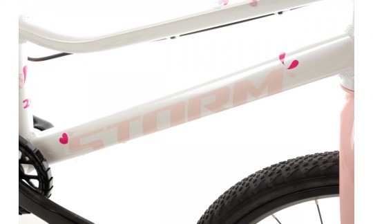 rower dzieciecy storm polly 20 light perlowy